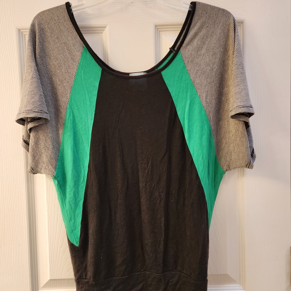 Enough About Me Black and Green Short Sleeve Tee